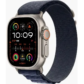 Часы Apple Watch Ultra 2 2024 49 мм, M, Titanium Case with Natural Blue Alpine Loop